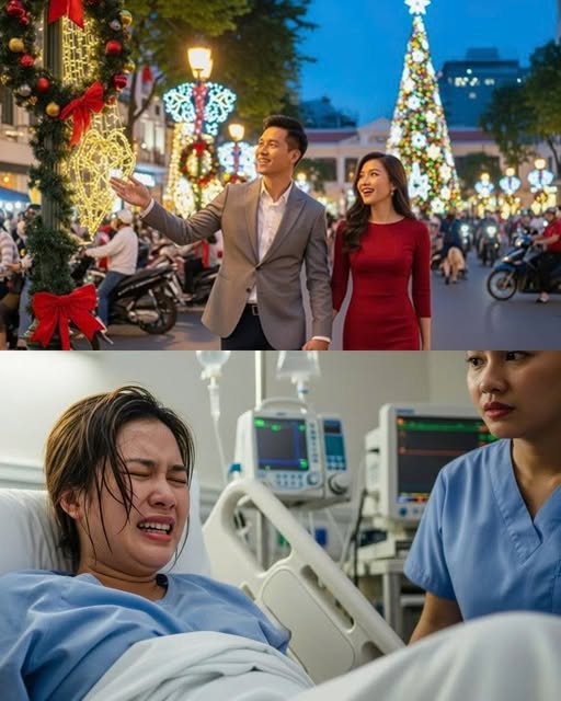 Chồng vượt cả nghìn cây số vào tận Sài Gòn đốn Giáng sinh cùng b;;ồ, vợ b::ầu 9 tháng âm thầm làm đúng 1 việc – –