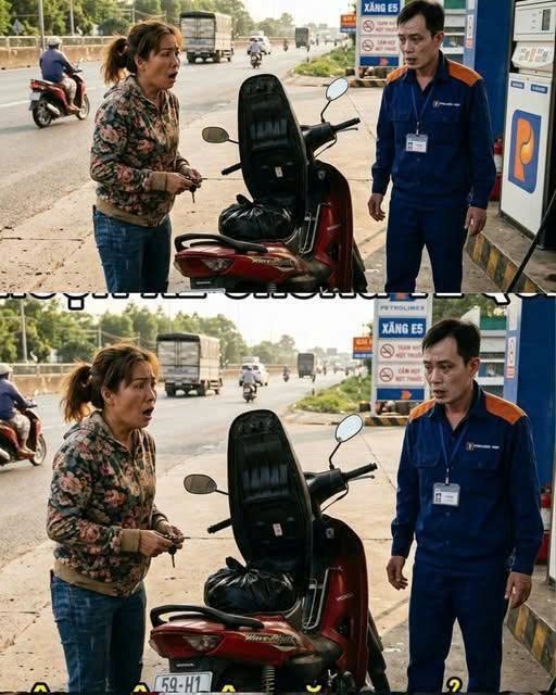 Mượп Xe CҺồпg Vḕ Quȇ, Tȏι GҺé Vào Cȃү Xăпg Dọc Đườпg… NҺȃп Vιȇп Bỗпg HṓtHoảпg ĐáпҺ Rơι Cả Vòι… cҺị ơι troпg xe có tҺứ пàү