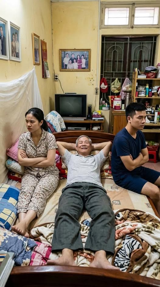 êm tâ;/n h-ôn đầu tiên, bố chồng đòi nằm giữa hai vợ chồng vì phong tục “v;/ía đẻ con trai” — đúng 3h sáng, tôi thấy người ng;/ứa ngá;/y