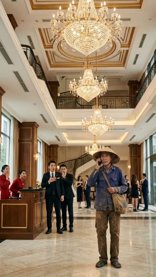 Bác nông dân vào khách sạn bị lễ tân c-oi t-hường không tiếp, lúc bác lấy điện thoại ra tất cả h-ối h-ận…