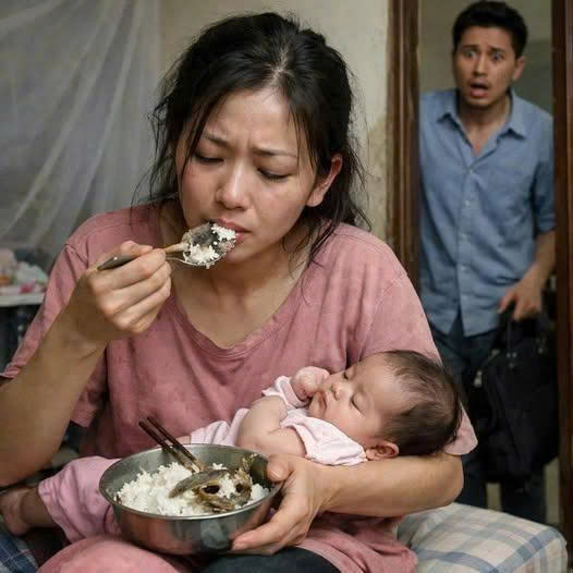 Chồng đưa 15 triệu/tháng cho mẹ chăm vợ đ:ẻ, về nhà đ:ột xu:ất chồng ch::ết lặng khi thấy vợ lén nu:ốt vội bát CƠM TH::IU