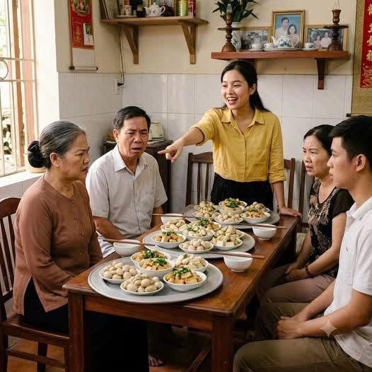 Mẹ chồng mời 20 khách đến nhà ăn cơm nhưng chỉ đưa 200 nghìn để con dâu đi chợ, tới giờ cơm, cô tươi cười bưng mâm lên khiến mọi người t/ái mặt..