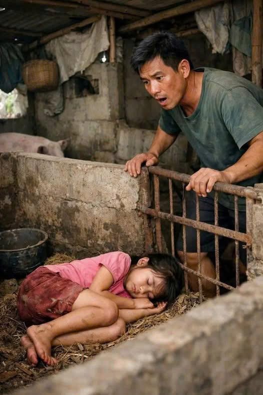 Anh Minh về sớm để tạo bất ngờ, nhưng bất ngờ lại là tờ giấy con gái giấu dưới gối: “Ba ơi, con xin lỗi…” Rồi anh phát hiện con phải ngủ cạnh chuồng lợn. Và điều anh làm ngay sau đó khiến cả nhà im phăng phắc…
