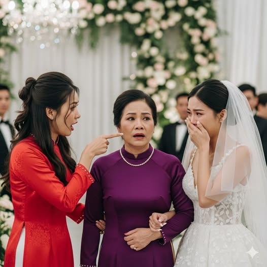 Giữa đám cưới, chị chồng b.ất ngờ đứng dậy, chỉ thẳng mặt mẹ tôi rồi nói bà chỉ là một người giúp việc, con gái bà lấy em trai tôi là trèo cao quá rồi