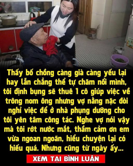 Vợ đang làm trưởng phòng lại bất ngờ xin nghỉ việc để ở nhà chăm bố chồng bị lẫn, 1 ngày về sớm không báo trước, tôi bàng hoàng phát hiện bí mật k;;inh h;;;oàng của nàng dâu ngoan