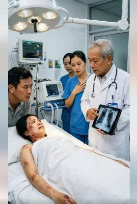 Sáng nào,, chồng cũng lôi tôi ra đá;/nh vì không biết đ;ẻ con trai… Cho đến 1 hôm, tôi ng;ất ngay giữa sân vì quá đ;au, anh ta đưa tôi đến bệ;nh vi;ện và g;iả vờ như tôi bị ngã xuống cầu thang. Nhưng ai ngờ khi bác sĩ đưa kết quả cho anh ấy thì tấm phim khiến anh ta ch;/ết lặng