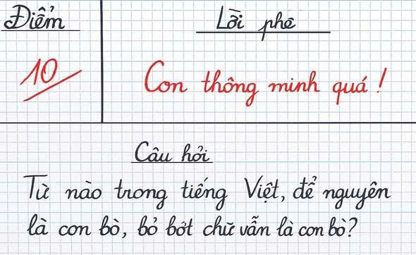 Từ tiếng Việt nào để nguyên là con bò, bỏ bớt chữ vẫn là con bò?