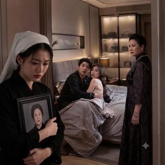 Đêm mẹ tôi qu/a đ/ời, tôi trở về nhà với chiếc khăn ta/ng trên đầu thì thấy chồng đang ôm nh/ân tì/nh trong phòng ngủ, còn mẹ chồng lạnh lùng nói