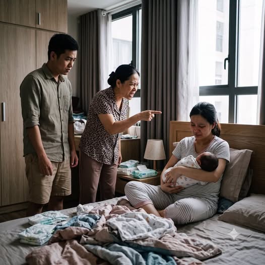 Trong thời gian ở cữ, mẹ chồng Ch;ửi Tôi Suốt, Tôi Chỉ Nói Một Câu Và Chồng T;át Tôi Ngay Trước Mặt Cả Nhà…