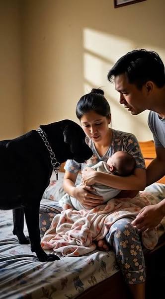 Con ch;ó đen trong nhà liên tục gầm gừ với đứa trẻ mới sinh vào mỗi đêm, người cha thấy b;ất thư,ờng liền vội vàng gọi  người đến thì ph,át hi;ện dưới gầm giường chính là…